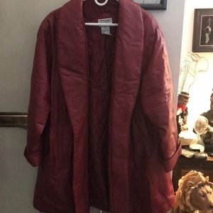 GENUINE RED LEATHER JACKET